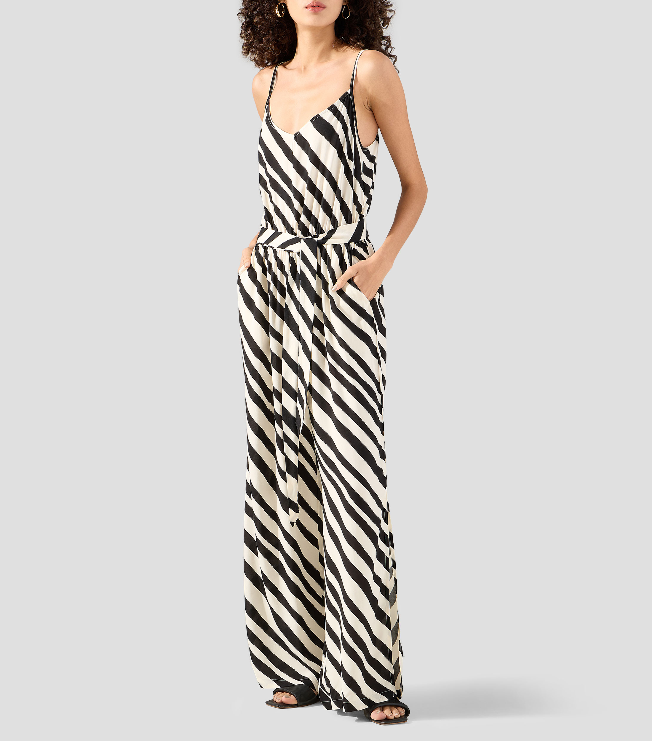 Jumpsuit corte regular Lanzarote con rayas Mujer